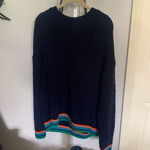 Large knit sweater